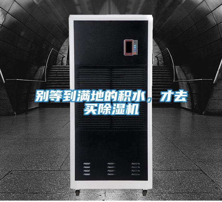 別等到滿地的積水，才去買除濕機