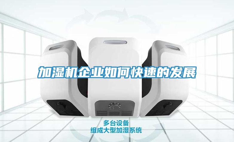 加濕機(jī)企業(yè)如何快速的發(fā)展